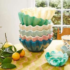 Handcrafted Eco-Friendly Food Safe Resin Bowl with Classic Design Swirl Pattern Used for <b>Cream</b> Containment Crescent Crafts - Product Image 4