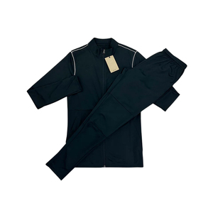 Conjunto Deportivo Unisex de Primavera en Poliéster/Rayón con Sudadera con Capucha y Media Cremallera, Traje Deportivo Informal de 2 Piezas para Correr y Hacer Ejercicio - Product Image 5