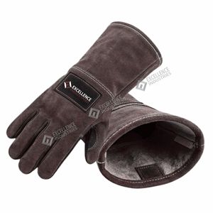 Industrial Heat Resistant Welding <b>Gloves</b> Heavy Duty Leather Protective <b>Gloves</b> for Welding Fabrication and Workshop Work - Product Image 6