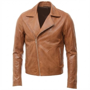 Vestes en cuir élégantes pour hommes, marron, style bomber, pour l'hiver, en simili cuir, prix de gros. - Product Image 1