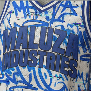 Conjunto de Uniforme de Baloncesto Sublimado Personalizado MALUZA, Talla Grande, Tejido de Malla Transpirable, Secado Rápido, Ropa Deportiva Unisex, Mercado Estadounidense, Profesional - Product Image 5