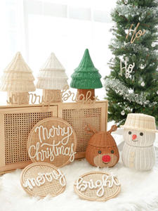 Cesta de Almacenamiento con Tapa de Muñeco de Nieve, Organizador de Mimbre con Lindo Personaje Navideño, Decoración Festiva y Acogedora para el Hogar en Invierno, Regalos para Niños - Product Image 5