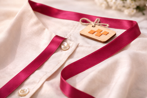 Neelkamal Industries 25mm <b>Red</b> Satin <b>Ribbon</b> 100% Polyester Shrink-Resistant Single Face Decorative Trim for Gift Wrapping - Product Image 2