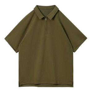 Latest Design Casual Wear Men <b>Polo</b> Shirt / Short Sleeve Custom Fit <b>Zip</b> <b>Up</b> <b>Polo</b> Shirts for Sale - Product Image 6