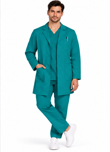 Blouse de laboratoire pour homme de haute qualité, blanche, à manches longues, uniforme de médecin, respirante, en coton et polyester, vêtements de travail médicaux, laboratoire de chimie - Product Image 2