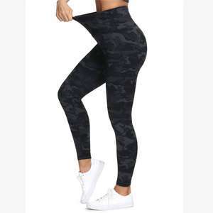 High Waist Solid Twist Yoga <b>Leggings</b> Full Length Spandex/Polyester Compression Four-Way Stretch Elastic Waist Quick Dry 220g - Product Image 4