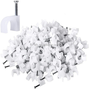 Accesorios de cableado eléctrico de acero y plástico de alta calidad, Clips para cables de pared, grapas para cables, clavos comunes, muestras gratis - Product Image 5