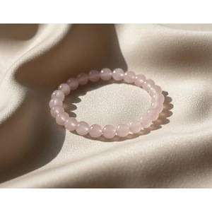 Handcrafted Rose Quartz Healing Crystal <b>Bracelet</b>-Natural <b>Beaded</b> <b>Bracelet</b>-Wholesale - Product Image 2