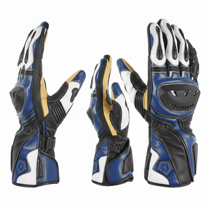 Guantes Profesionales de Motocross, de Cuero Genuino, Unisex, Transpirables, Protección Completa para los Dedos, con Nudillos Reforzados, Antideslizantes - Product Image 6