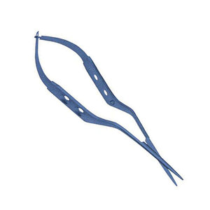 Micro-ciseaux manuels à lames angulées, pointe incurvée, instrument chirurgical de précision en acier inoxydable pour usage médical et dentaire professionnel - Product Image 4