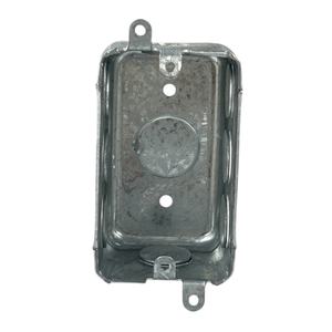 กล่องต่อสายไฟเหล็กชุบสังกะสีทรงสี่เหลี่ยมผืนผ้า หนา 1.6 มม. ขนาด 1/2 นิ้ว แบบมีรูเจาะสำหรับต่อสายไฟ พร้อมหูเกี่ยวภายนอก - Product Image 3