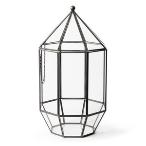 Black Frame Glass Terrarium <b>Mini</b> Landscape Planter Suitable For Photo Shoot Props And Aesthetic Content Setup From India - Product Image 1