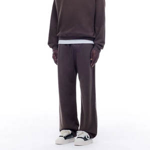 Pantalon de survêtement unisexe modèle personnalisé Pantalon de survêtement d'hiver pantalon de survêtement d'hiver en tricot élastique de taille moyenne logo personnalisé - Product Image 6