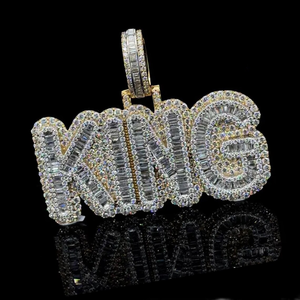 Pendentif personnalisé en argent massif 925 avec diamant Moissanite, style Hip Hop glacé, breloque photo ou initiale personnalisée, bijoux raffinés - Product Image 3