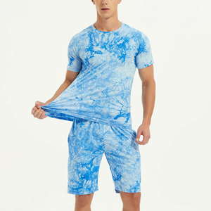 เสื้อยืดคอกลมแขนสั้นปักลายแห้งเร็วสำหรับฤดูร้อนไซส์ใหญ่สำหรับผู้ชาย และชุดกางเกงขาสั้นสำหรับผู้ชาย - Product Image 5
