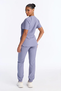 Tenues médicales sur mesure avec logo personnalisé, ensembles de blouses chirurgicales pour femmes, vente en gros, polyester et élasthanne - Product Image 4