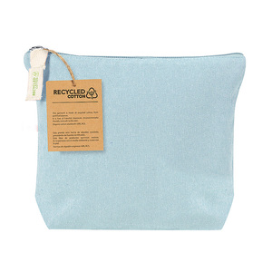 Bolsa con Cierre de Cremallera de Algodón Reciclado, Mochila de Viaje Ecológica con Cierre de Cremallera - Product Image 3