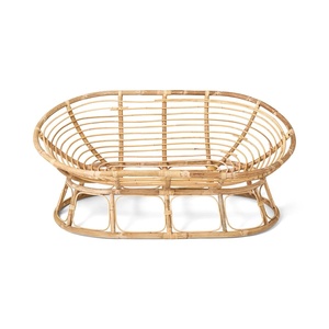 Rattan double papasan saucer chair produced in Vietnam cane swivel lounge chairs <b>cheapest</b> cost - Product Image 2