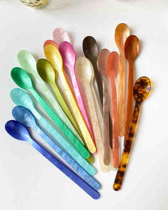 Cuillères à salade en résine personnalisées, faites à la main, finition miroir, ustensiles décoratifs, thème ange, B.H CRAFTS pour la maison et l'hôtel - Product Image 5