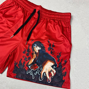 Men's Black Sublimation Printed <b>Shorts</b> <b>Anime</b> Character Quick Dry Eco-Friendly Breathable Waterproof Drawstring Casual <b>Shorts</b> - Product Image 5