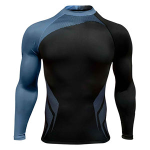 Hot Selling Custom BJJ Rash Guard Long Sleeve MMA Compression Shirt No Gi Grappling Training Apparel Private Label Manufacturer - Product Image 1