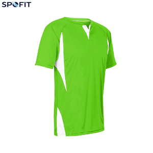 Camiseta Deportiva de Fútbol Roja para Hombre, Manga Corta, Cuello en V, Poliéster que Absorbe la Humedad, Corte Regular para Adultos - Product Image 6