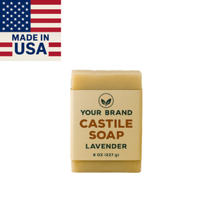 Savon liquide artisanal 32oz à marque privée, anti-acné, parfum lavande et sauge rafraîchissant, formule douce blanchissante bio aux sels minéraux - Product Image 1