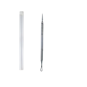 Aiguille extractrice de points noirs, outil d'extraction d'acné pour le visage, en acier inoxydable, pointe de précision avec tube de protection - Product Image 5