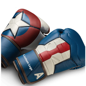 Nouveaux gants de boxe en cuir de style mexicain, design tendance, vente chaude, style personnalisé, faible MOQ pour les passionnés d'arts martiaux et de boxe - Product Image 4