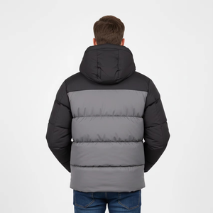 Veste matelassée légère en coton pour homme, coupe oversize, avec logo personnalisé, coupe-vent, décontractée, pour l'hiver, vente en gros - Product Image 6