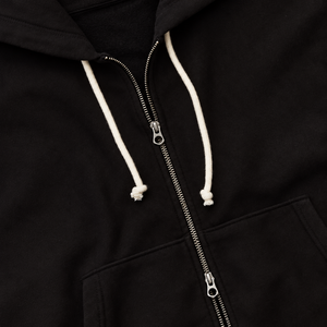 เสื้อฮู้ดดี้ผ้าฟลีซหนา 500gsm แบบซิปคู่ ไม่มีเชือกผูก OEM ทรงโอเวอร์ไซส์ รับสกรีนโลโก้ เสื้อฮู้ดดี้หนาน้ำหนักมาก ขายส่ง - Product Image 6