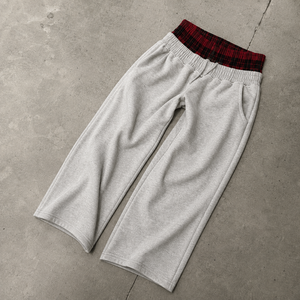 Wholesale heavyweight fleece lined joggers hidden zipper pocket elastic waistband joggers Private Label - Product Image 4