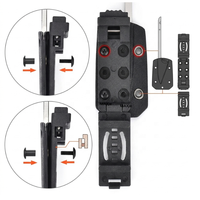 Support de couteau tactique modulaire avec clip de ceinture articulé et 6 vis en acier pour fixation personnalisée de couteau/équipement