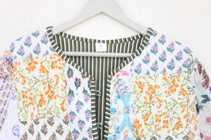 New Arrival Color Handmade <b>Patchwork</b> <b>Jackets</b> Indian Handmade Patch Work <b>Jackets</b> Coats Boho Quilted <b>Jacket</b> for Women - Product Image 5
