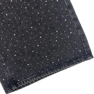 Men's Stonewashed Denim <b>Shorts</b> With <b>Sequined</b> Glitter Print Mid Waist Straight Leg Casual Summer Cotton Breathable Woven Style - Product Image 5