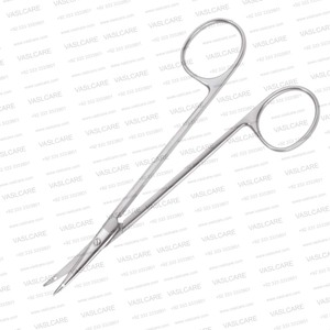 Tijeras pequeñas curvadas de 5″ (12.5 cm) – Tijeras de disección finas con orificio para sutura para extracción de tendones y cirugía de mano de Vaslcare - Product Image 3