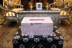 Boîte à mouchoirs et support décoratif faits à la main en os incrusté, écologiques et personnalisés, pour une décoration intérieure haut de gamme Tradebyd - Product Image 3