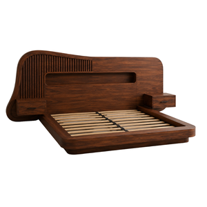 Luxury Solid Wood <b>Platform</b> <b>Bed</b> Modern Villa Hotel Bedroom Furniture King Size <b>Bed</b> <b>Frame</b> - Product Image 2