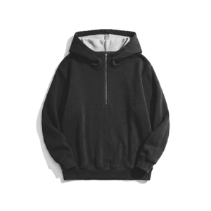 Nouveauté : Sweat-shirts à fermeture éclair pour hommes, style streetwear, 100% coton, coupe classique, design personnalisable, printemps - Product Image 1