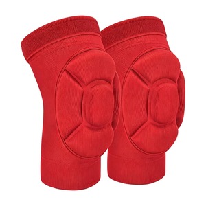 Genouillères épaisses rouges personnalisées en éponge, élastiques, anti-collision, pour le soutien des genoux, volleyball, basketball, danse, protection au travail. - Product Image 3