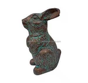 Figurine de lapin Sculpture en aluminium moulé au design moderne pour la décoration de la maison et du bureau Fait à la main Bas quantité minimale de commande Vente en gros par Decor impex - Product Image 2
