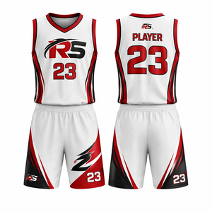 Ensemble de maillot et short de basketball de qualité supérieure avec technologie d'évacuation de l'humidité pour les matchs et l'entraînement - Product Image 5