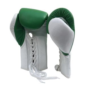 Gants de sparring professionnels de haute qualité en cuir de vachette véritable mouche gants de boxe Style à lacets sport personnalisable - Product Image 1