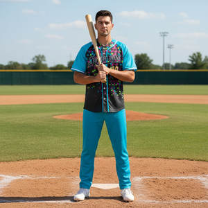 Camiseta de Béisbol Personalizada para Hombre, Sublimada en Poliéster, Camiseta de Softbol Sólida, Camiseta de Béisbol Personalizada - Product Image 5