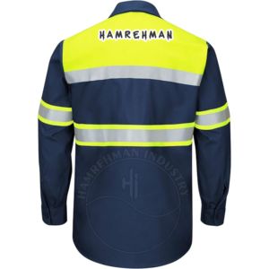 Camisa FR Resistente al Fuego, Impermeable, de Manga Larga, con Botones, Retardante de Llama, con Botones a Presión, Camisas FR para Hombre, Resistentes al Fuego Americanas - Product Image 2