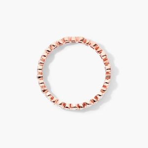 Bague en diamant rond en or blanc - Product Image 2