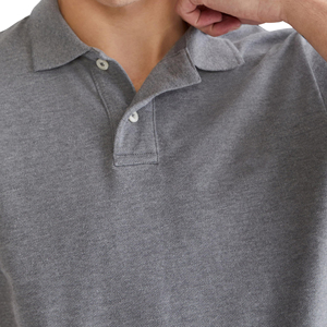 Polo homme coupe classique en mélange de coton doux, manches courtes, confortable, décontracté, pour tous les jours, avec col côtelé - Product Image 4
