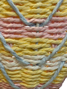 New design paper <b>egg</b> shaped storage basket with lid made in Vietnam with <b>wholesale</b> price for <b>easter</b> decoration - Product Image 4