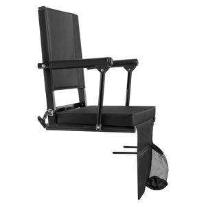 Sedile Portatile da Stadio con Supporto per Spalle, Cuscino Spesso e Braccioli, Sedia a Panca per Uso su Gradinate - Product Image 6