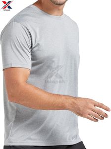 Camiseta Básica de Cuello Redondo para Hombre, Personalizada con Impresión Digital, Color Liso, Sin Marca, Tejido de Punto Suave, 100% Algodón, Corte Holgado - Product Image 2